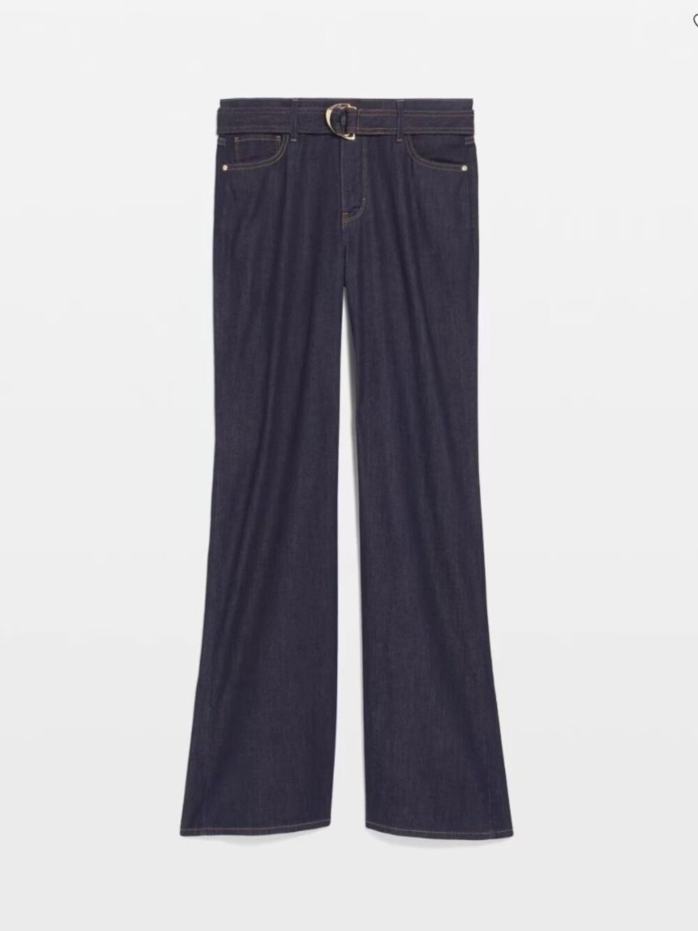 White House Black Market High-Rise Belted Wide-Leg Jean - Picture 2 of 10